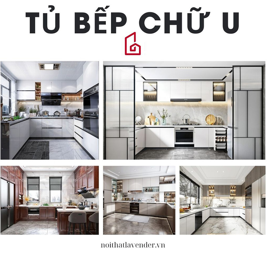 tủ bếp chữ U