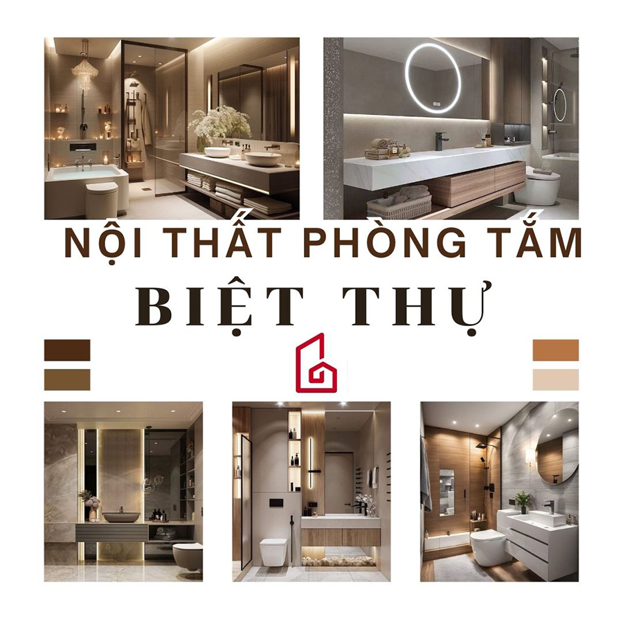 thi công nội thất phòng tắm cho biệt thự