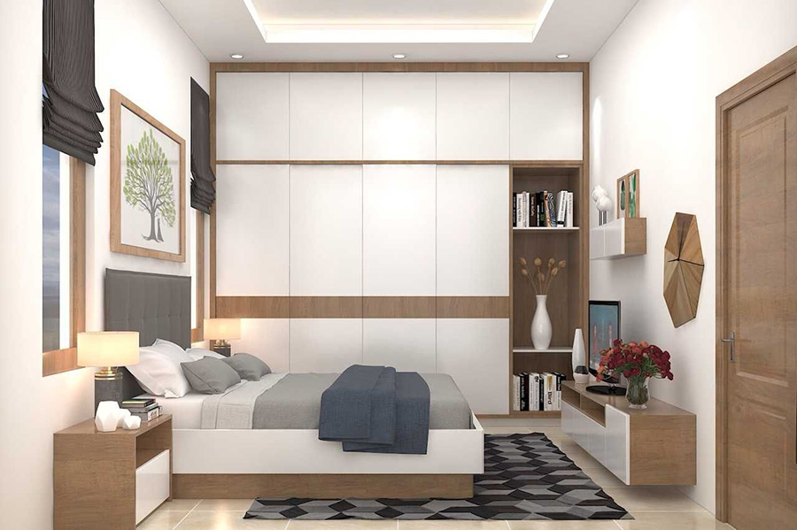 Nội thất trần và tường cho không gian nhỏ