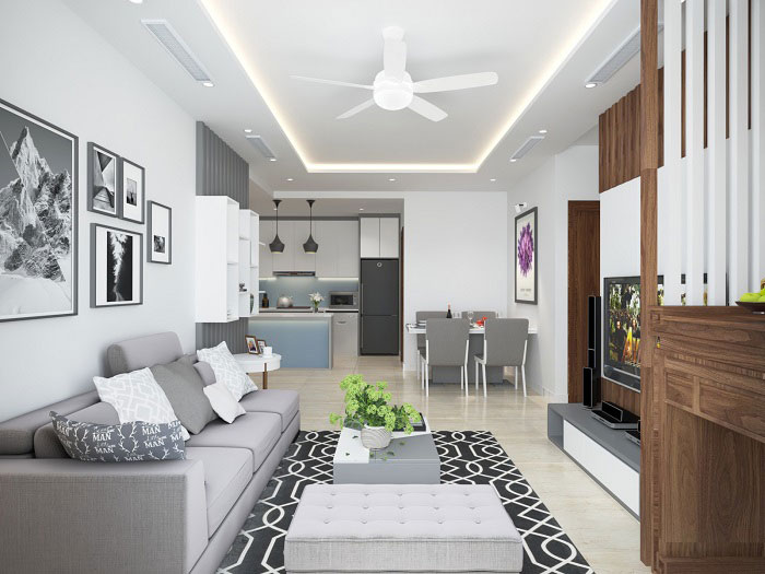 Tư vấn thiết kế nội thất chung cư 3 phòng ngủ hiện đại