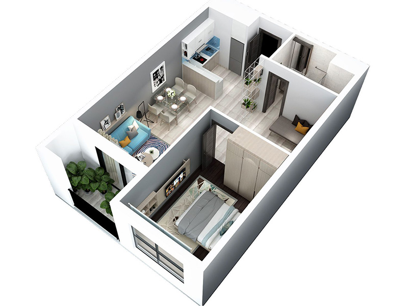Bản vẽ thiết kế nội thất chung cư đẹp hỗ trợ gia chủ tiết kiệm chi phí & thời gian